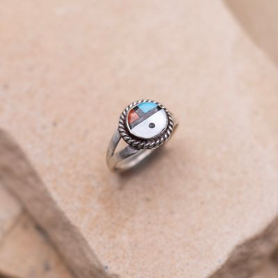 Tiny Zuni Sunface Ring