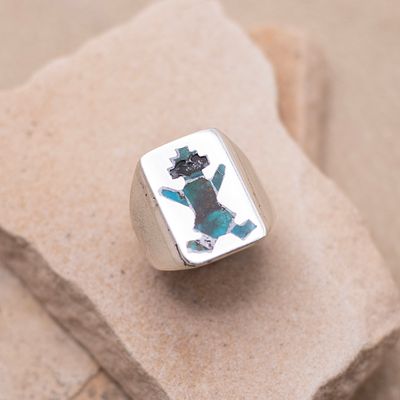 Vintage Inlay Yei Ring