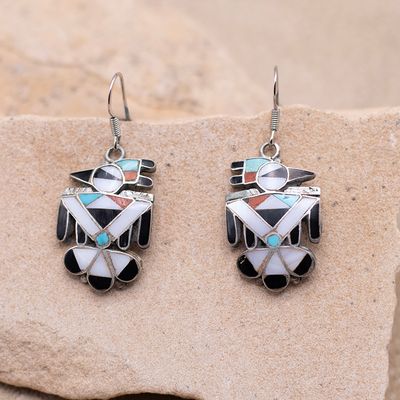 Thunderbird Inlay Dangle Earrings