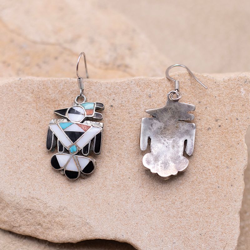 Thunderbird Inlay Dangle Earrings