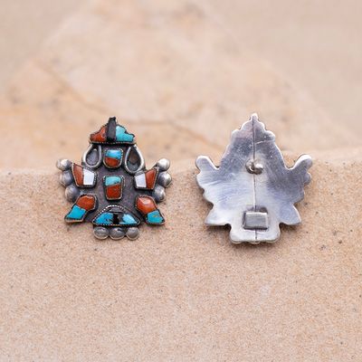 Multicolor Inlay Knifewing Studs