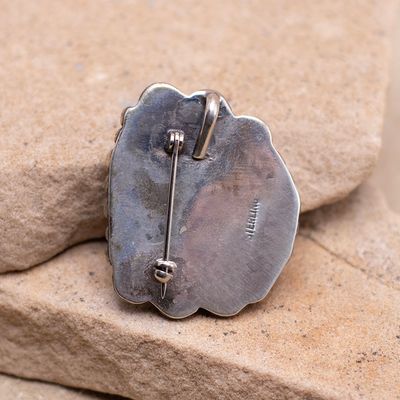Nugget Turquoise Pin and Pendant