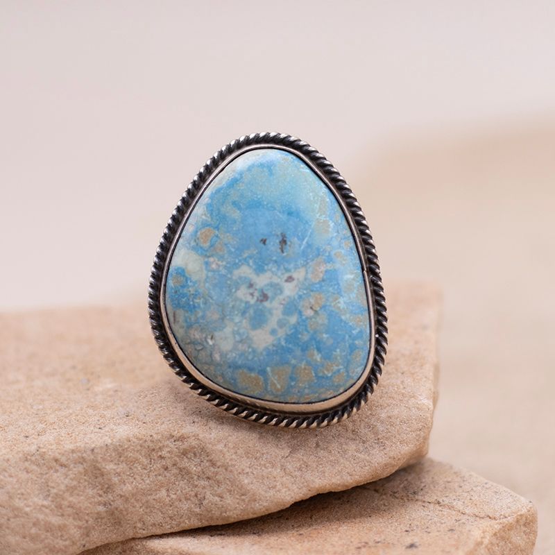 Large Adjustable Turquoise Ring