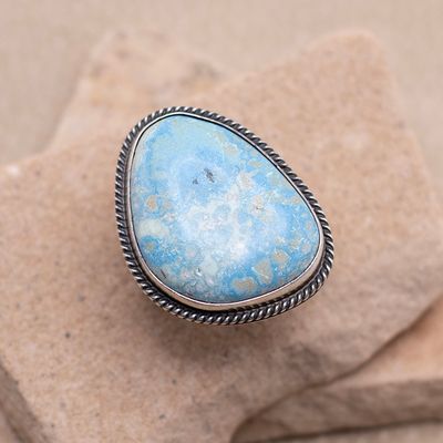 Large Adjustable Turquoise Ring