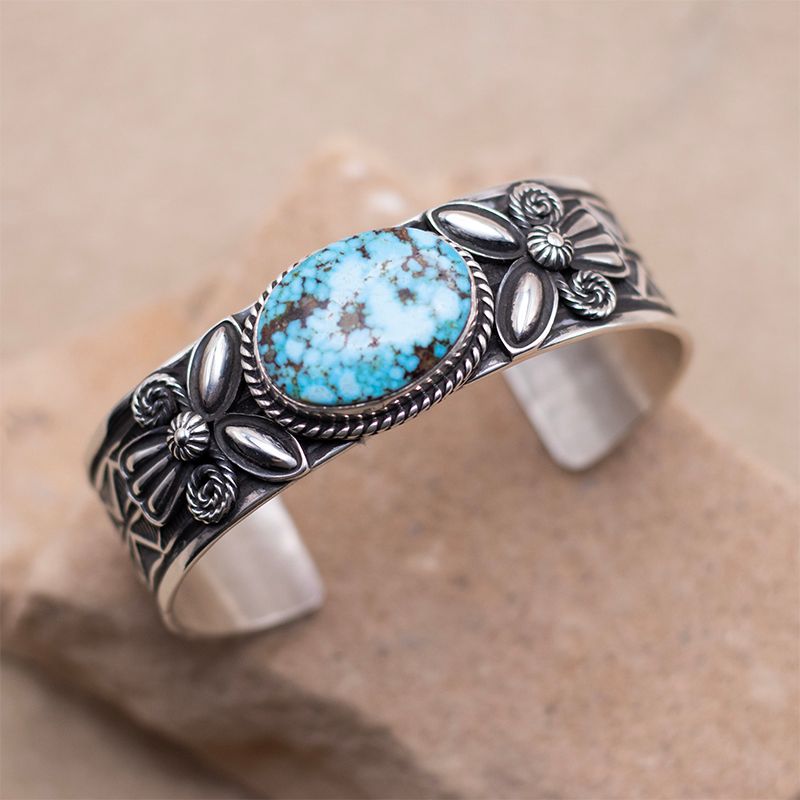 Large Kingman Spiderweb Bracelet