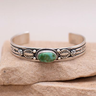 Single Stone Sonoran Gold Cuff
