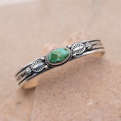 Single Stone Sonoran Gold Cuff
