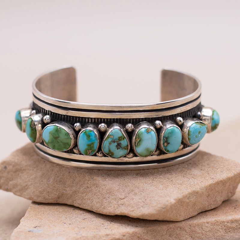 9 Stone Sonoran Gold Cuff