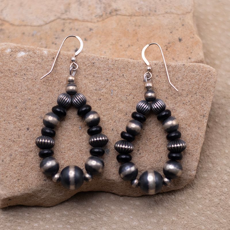 Sterling and Onyx Bead Set
