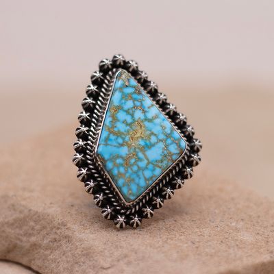 Waterweb Turquoise Star Studded Ring