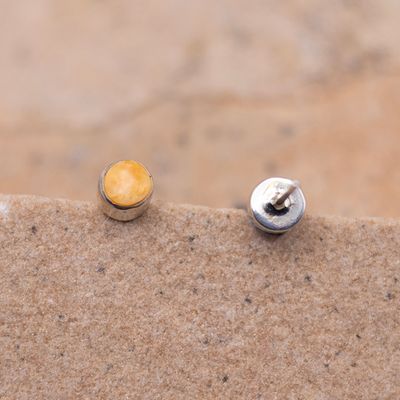 Orange Spiny Oyster Shell Studs