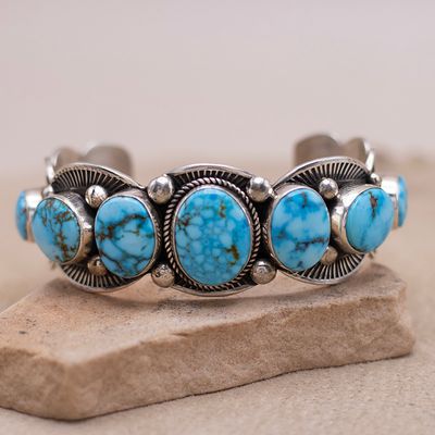 7 Stone Kingman Cuff by Albert Jake