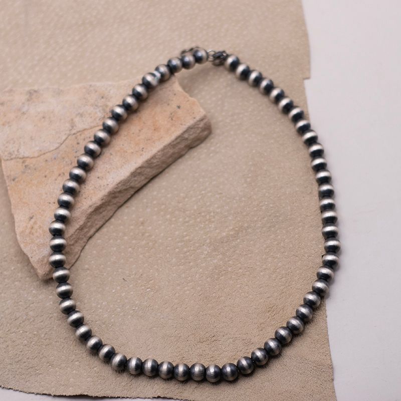 18" 8mm Handcrafted Navajo Beads