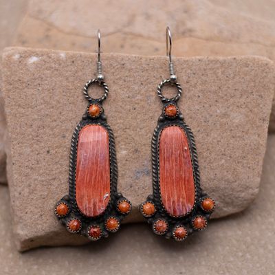Pawn Spiny Oyster Shell Cluster Earrings