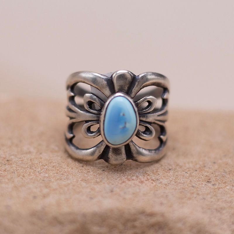 Open Design Ring with Golden Hills by Daniel Coriz