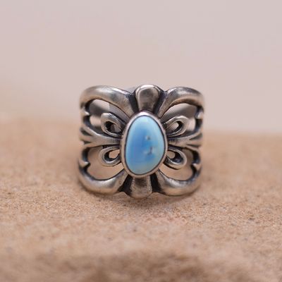 Open Design Ring with Golden Hills by Daniel Coriz