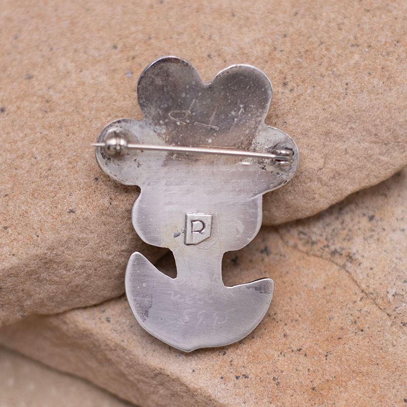 Mother of Pearl Flower Pin