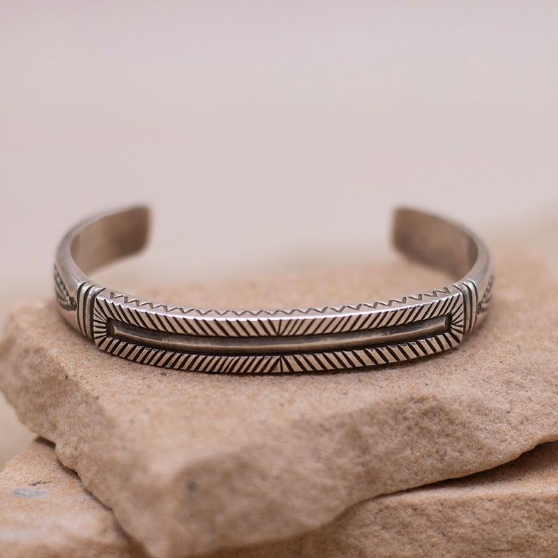 Calvin Martinez ID Style Handstamped Cuff