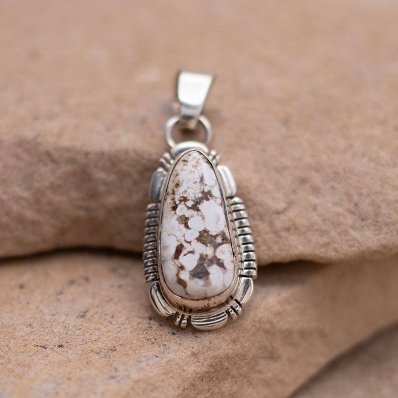 Long Oval Palomino Turquoise Pendant