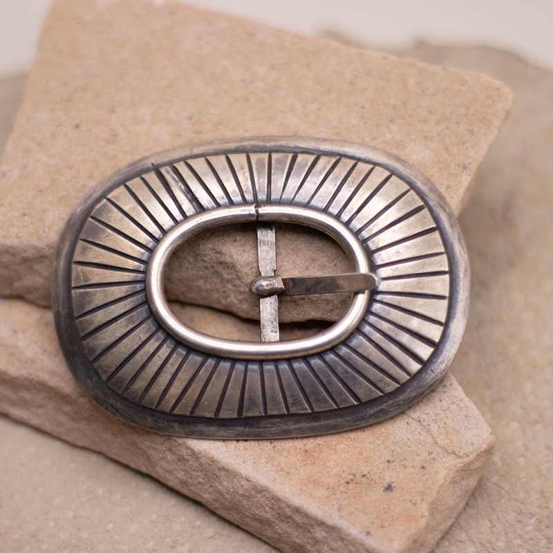 Vintage 1960's Radiant Circular Belt Buckle