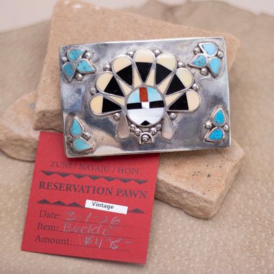 Indian Chief Inlay Buckle
