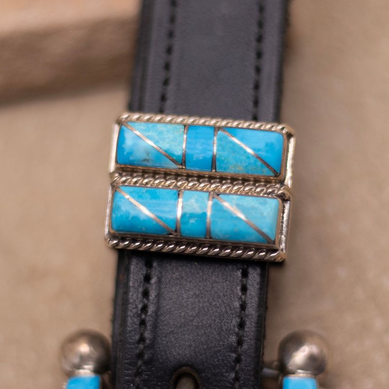Vintage Inlay Ranger Buckle with Turquoise
