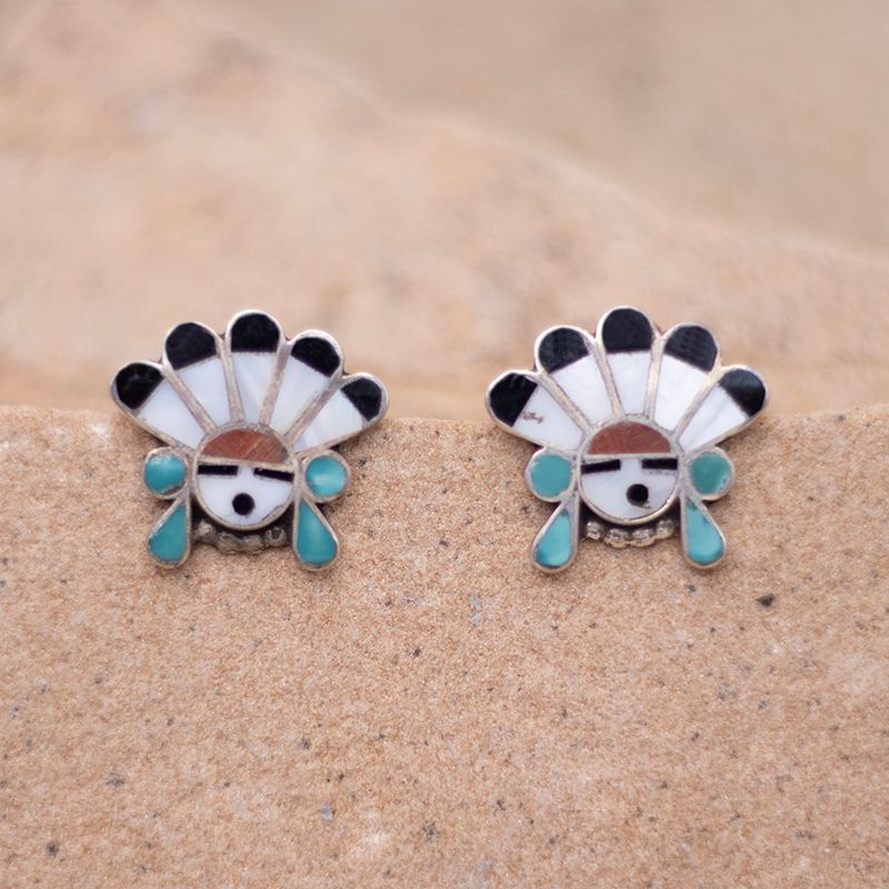Indian Chief Post Earrings