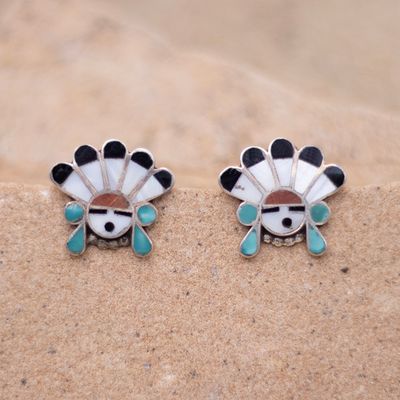 Indian Chief Post Earrings