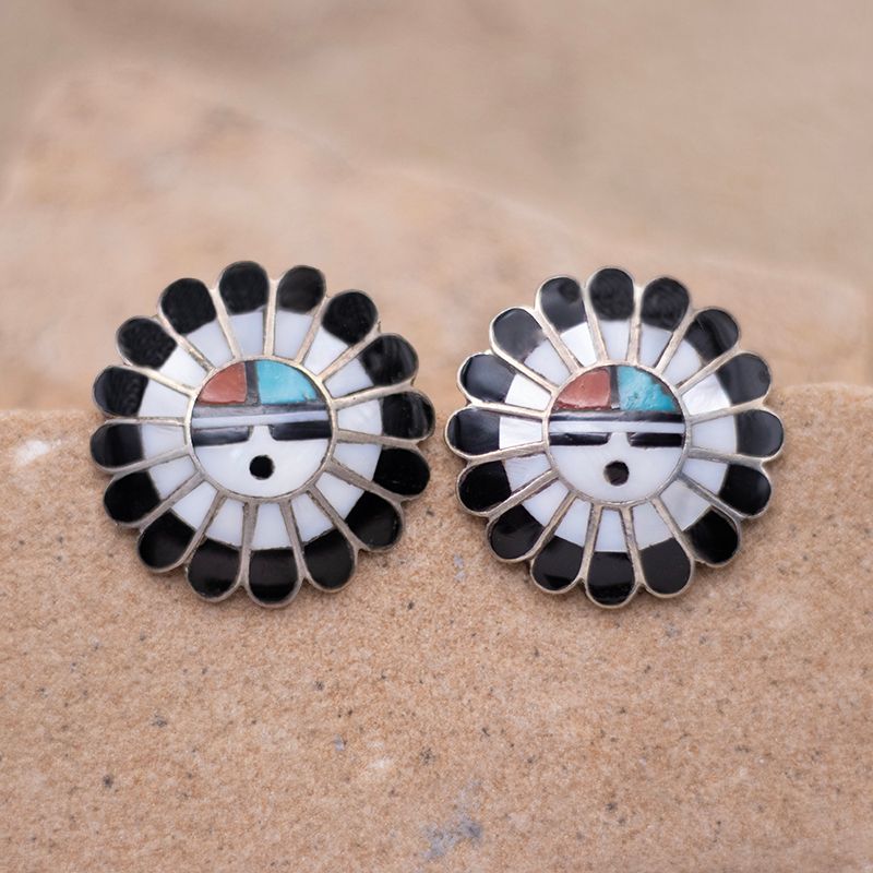 Unlayed Sunface Earrings