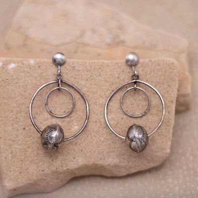 Open Dangle with Bead Earring