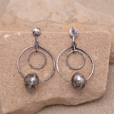 Open Dangle with Bead Earring