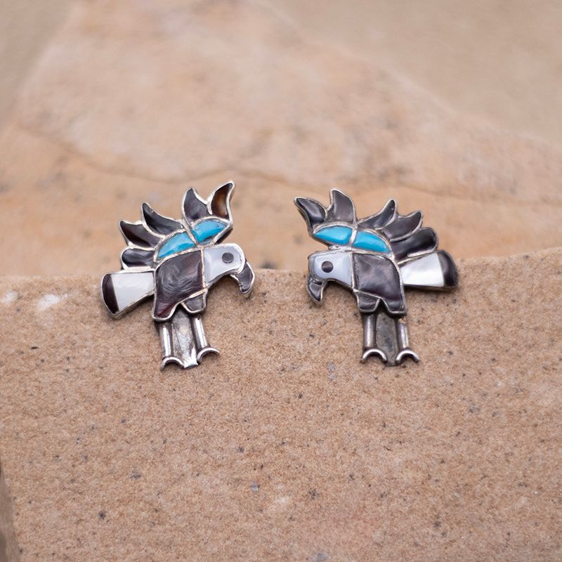 Vintage Eagle Post Earrings