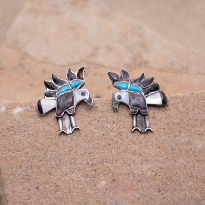 Vintage Eagle Post Earrings
