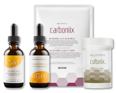 GOTAS DE DÍA Y NOCHE + CARBONIIX + CULTURIIX (Guía ofrecida + recetas)