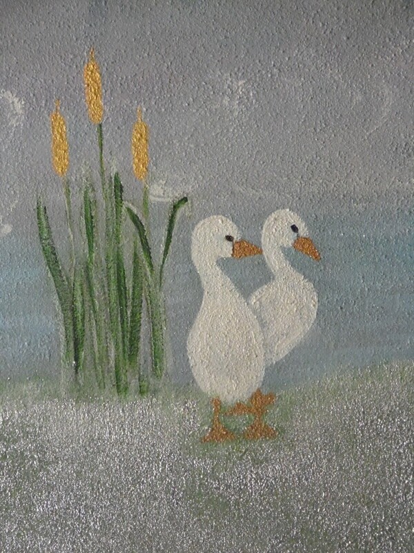 Sweet romance - Vlasdoek - Acrylic - 60 cm op 90 cm