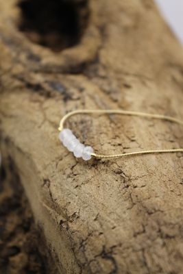 Bracelet fin avec Pierre de Lune
