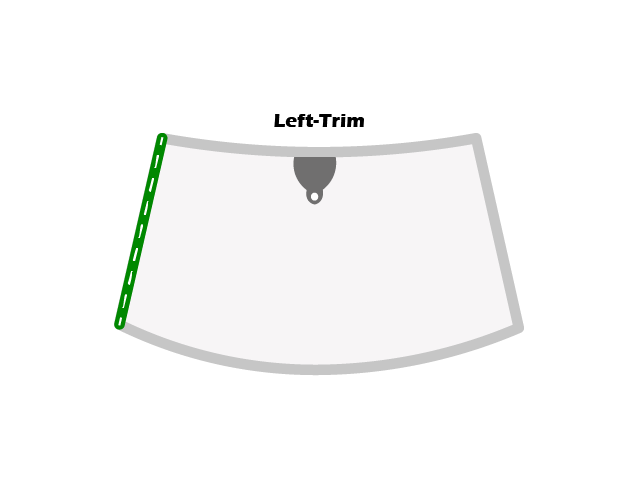 HYUNDAI IX20 MPV 2010-/ Windshield moulding, left