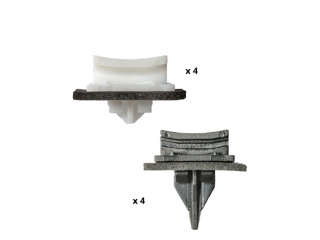 FORD TRANSIT 00-06/ Windshield clip set, for a-pillar, 8 pcs
