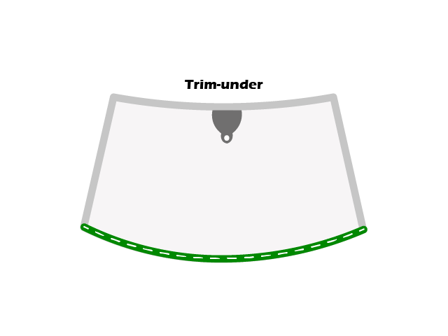 OPEL ASTRA G 97-04 / Windshield trim, bottom