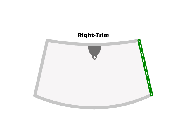 TOYOTA RAV 4 00-05/ Windshield moulding, right side