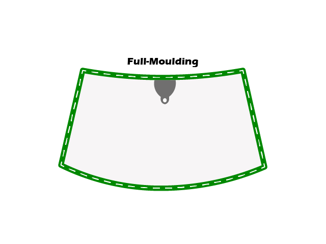 VW GOLF A1/JETTA 74-83 / Windshield moulding, 4/4