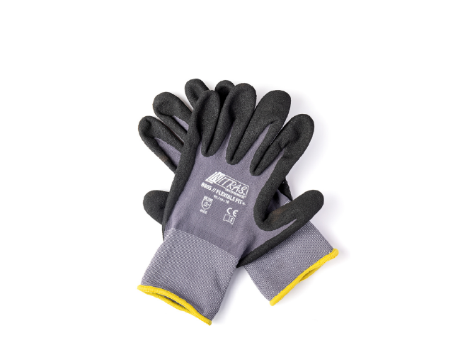THICK SAFETY GLOVES/ Safety gloves, flexible fit, size 10, 1 pair