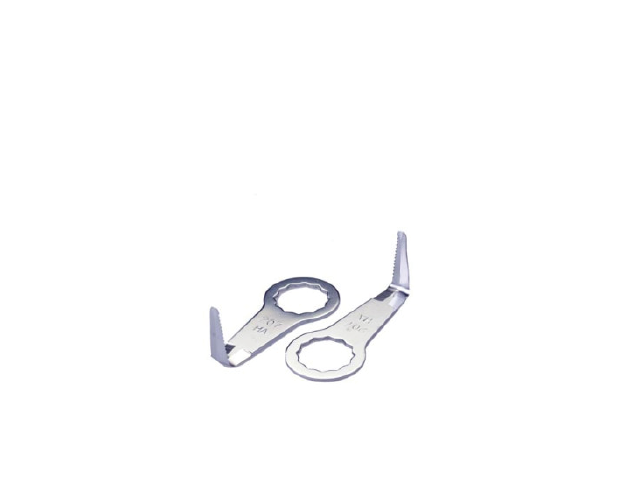FEIN KNIFE 208 L-FORM / TOOTHED / 19 MM, 2 PCS.