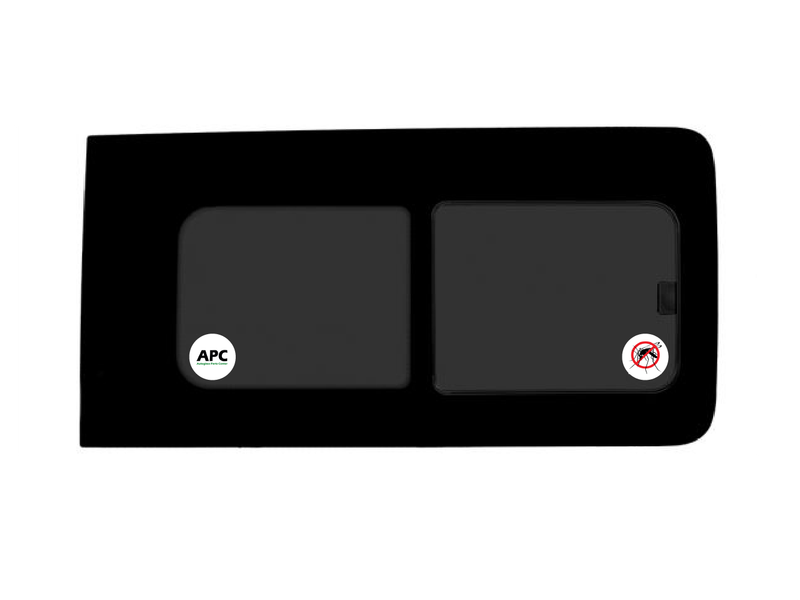 Schuifruit  + HOR Privacy RECHTS (1096x552)mm L2, L3