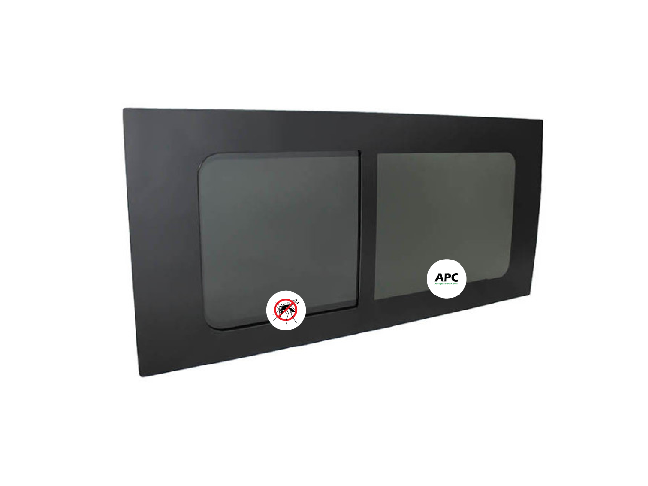 Schuifruit Privacy RECHTS (1402x665)mm L2, L3, L4