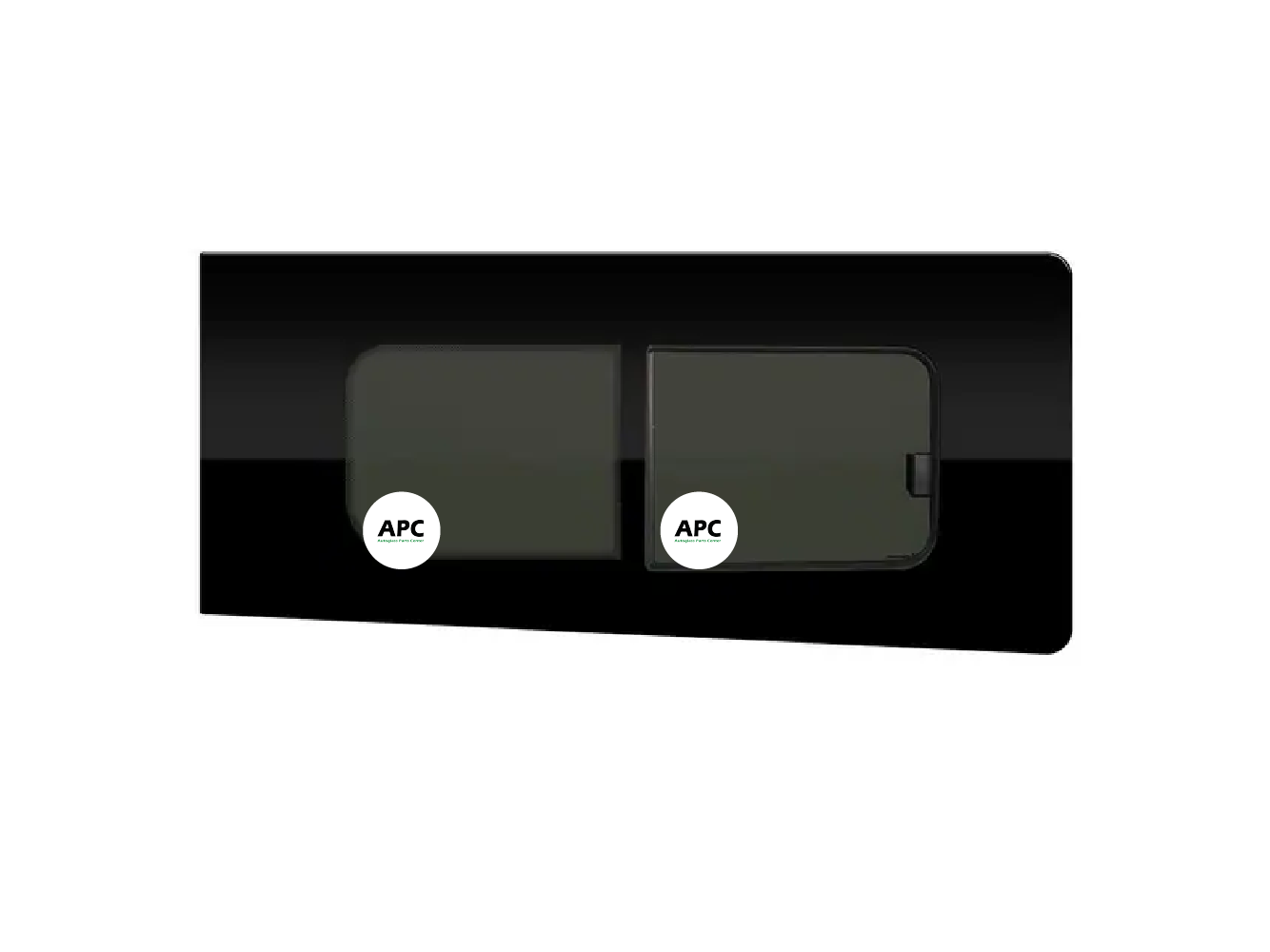 Schuifruit Privacy RECHTS (1208x568)mm L1, L2