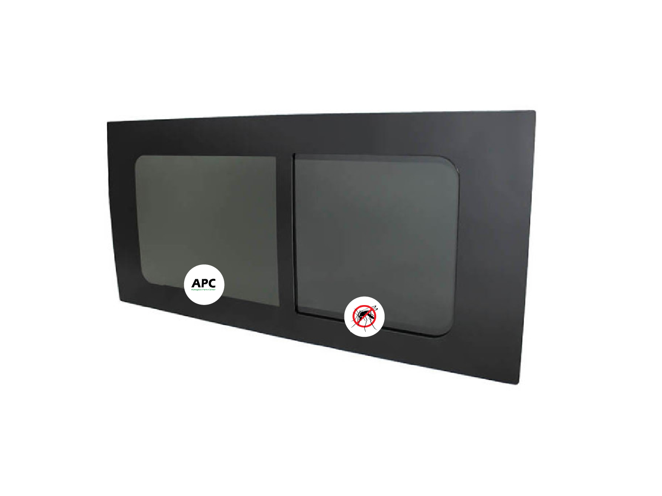 Schuifruit + HOR Privacy LINKS (1432x665)mm L2, L3, L4