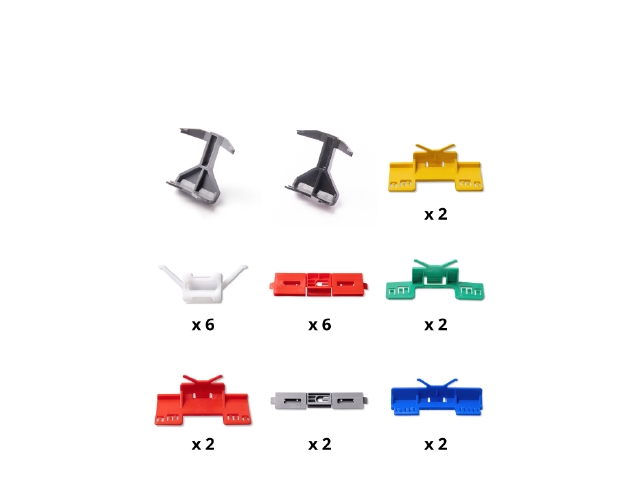 HONDA CIVIC 5D 12-16 / Kit de clips pour pare-brise Honda Civic 5D 12-16, 24 pièces