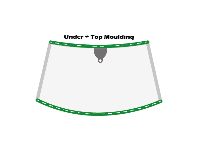 OPEL ZAFIRA A 99-05/ set voorruit rubbers, bovenaan + onderaan