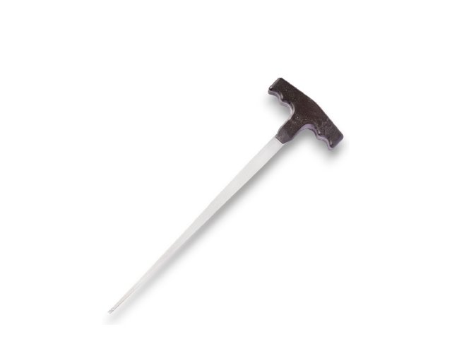 PIERCINGGEREEDSCHAP, T-HANDVAT, MET GAT